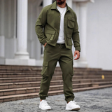 Das Ravenna Herren Casual Utility Cargo-Set – Jacke und Hose