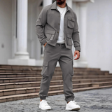 Das Ravenna Herren Casual Utility Cargo-Set – Jacke und Hose