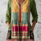 Emilie | Longbluse mit V-Ausschnitt