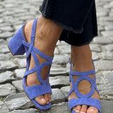 Valentina | Sandalen in Sonnengelb