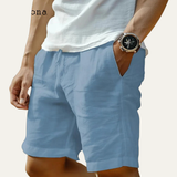 Die Glenmore Lane Herren-Leinenshorts mit Elastikbund und Taschen