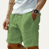 Die Glenmore Lane Herren-Leinenshorts mit Elastikbund und Taschen