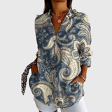 Farbige Bluse mit Druck