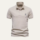 Das Elmwood Herren-Poloshirt aus Baumwolle, gepflegt