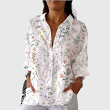 Leichte Bluse mit farbigem Druck