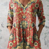 Dalia | Weite Bluse mit V-Ausschnitt