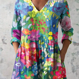 Maelle | Longbluse mit V-Ausschnitt
