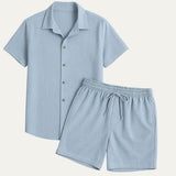 Das Korsika Leinen-Set – Sommerhemd & Hose für Herren