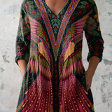 Manon | Longbluse mit V-Ausschnitt