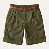 Die Henwick Leinenshorts – geschnittene Sommershorts für Herren