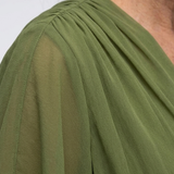 Elysia | Midikleid mit V-Ausschnitt und Bindegürtel