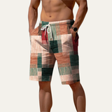 Die Stratford Herren-Sommershorts mit Karomuster und Tunnelzug