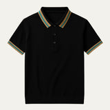 The Bellagio Gestreiftes Poloshirt aus Baumwolle