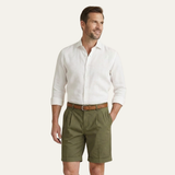 Die Henwick Leinenshorts – geschnittene Sommershorts für Herren