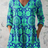 Beatrix | Weite Bluse mit V-Ausschnitt