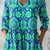 Beatrix | Weite Bluse mit V-Ausschnitt