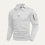 Das Benevento Herren-Golfpolo mit langen Ärmeln, schnelltrocknend