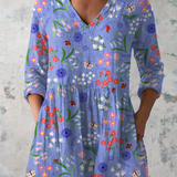 Aline | Longbluse mit V-Ausschnitt