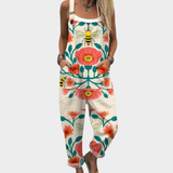 Bequeme Latzhose mit Print