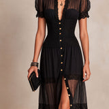JULIETTE | LANGES SPITZENKLEID