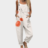 Bequeme Latzhose mit Print