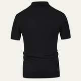 Das Amarone Herren-Poloshirt aus Strick mit Kontrastmuster