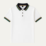 The Bellagio Gestreiftes Poloshirt aus Baumwolle