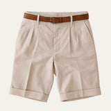 Die Henwick Leinenshorts – tailliert geschnittene Sommershorts für Herren