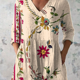 Naya | Longbluse mit V-Ausschnitt