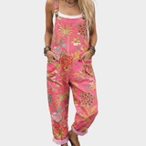 Bequeme Latzhose mit Print