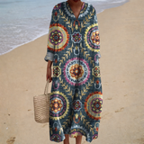 Sommerkleid mit Print, das Ihre Vorzüge zeigt