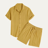 Das Korsika Leinen-Set – Sommerhemd & Hose für Herren