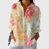 Leichte Bluse mit farbigem Druck