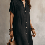 Modern Boho | Leichtes Midikleid aus Leinen