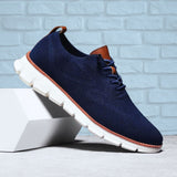Leichter Mesh-Schuh in Marineblau