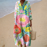 Sommerkleid mit Print, das in Szene setzt