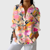 Leichte Bluse mit farbenfrohem Druck