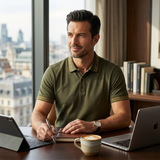 Das Wilshire Herren-Poloshirt, gepflegt