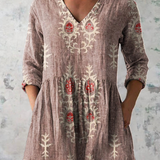 Elise | Longbluse mit V-Ausschnitt