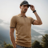 Das San Marino Herren-Poloshirt mit Reißverschluss in schmaler Passform