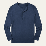 Das Sheffield Herren-Henleyshirt mit langen Ärmeln – modernes Baumwollshirt