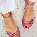 Isadora Flechtsandalen in Gold