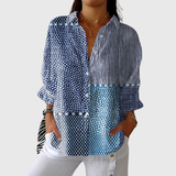 Leichte Bluse mit farbigem Druck