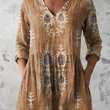 Maeve | Lange Bluse mit V-Ausschnitt