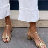 Allegra Goldsandalen für jeden Tag