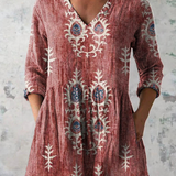 Elise | Longbluse mit V-Ausschnitt