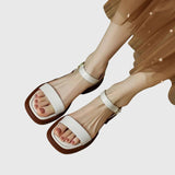 Kaia | Bequeme Sandalen in Lederoptik