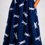 EVELINA – MIDIKLEID MIT LIBELLENPRINT
