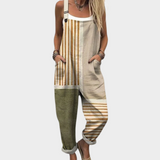 Bequeme Latzhose mit Print