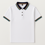 The Bellagio Gestreiftes Poloshirt aus Baumwolle
